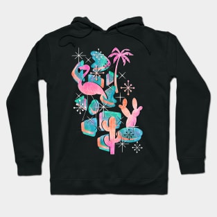 Retro Palm Springs Sunset Hoodie